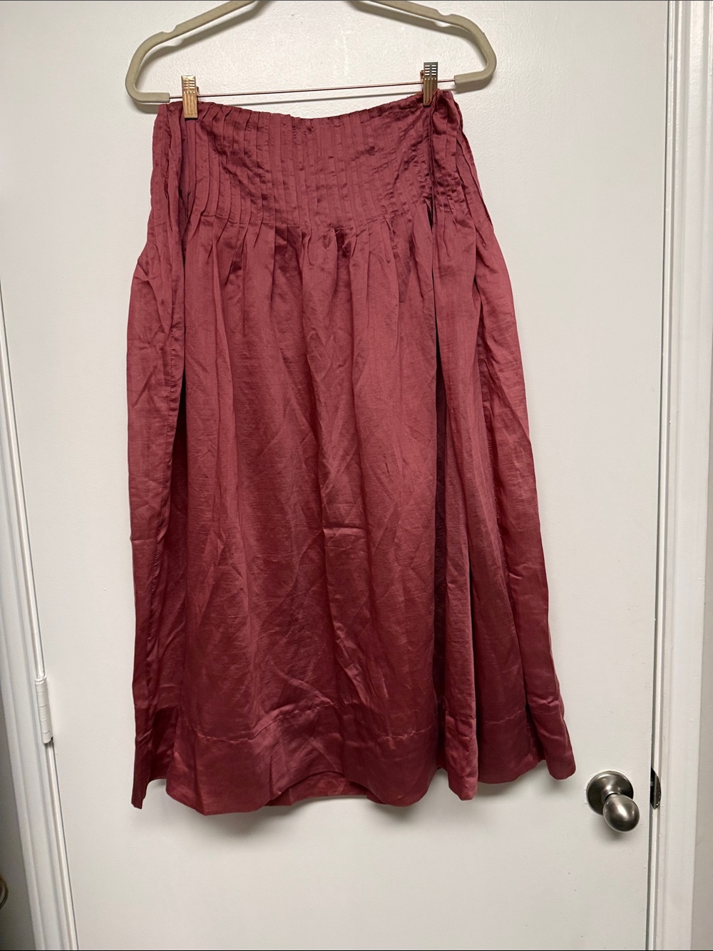 NWT: Future Collective Dark Berry Drop Waist Maxi Skirt